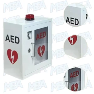 First aid AED cabinet with alarm and easy installation for office or gym
