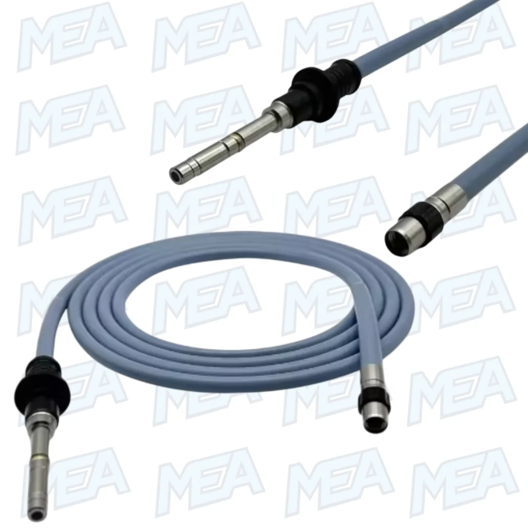 WA03300A Endoscopy Light Guide Cable For Storz Wolf Olympus Light Source 2 WA03300A fiber optic light guide cable with silicone jacket for endoscope illumination