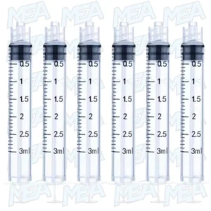 3ml Luer Lock sterile disposable syringe for laboratory precision fluid dispensing