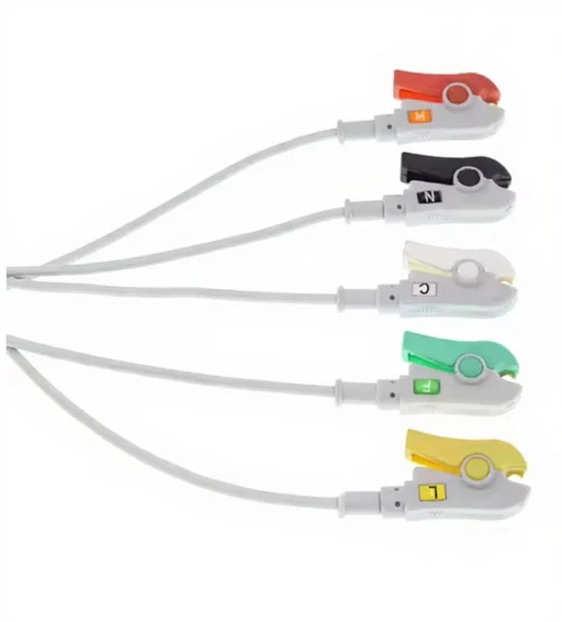 ECG EKG 3/5 Leads Electrode Leadwire For Siemens/Mindray Cable ,AHA OR IEC,Snap/Clip/VET Alligator Clip 3 ECG EKG 3/5 Leads Electrode Leadwire For Siemens/Mindray Cable ,AHA OR IEC,Snap/Clip/VET Alligator Clip - Image 3