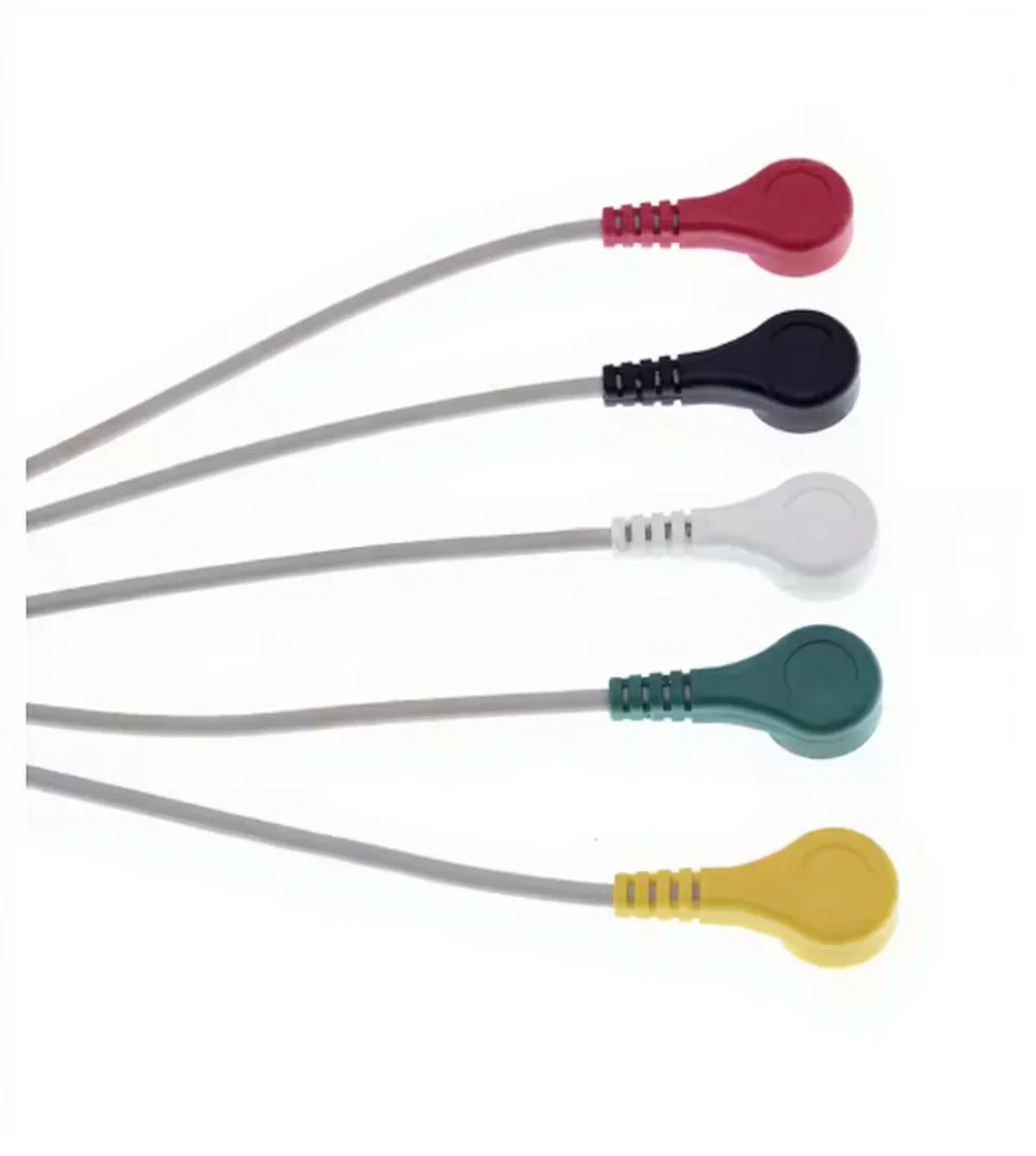 ECG EKG 3/5 Leads Electrode Leadwire For Siemens/Mindray Cable ,AHA OR IEC,Snap/Clip/VET Alligator Clip 4 ECG EKG 3/5 Leads Electrode Leadwire For Siemens/Mindray Cable ,AHA OR IEC,Snap/Clip/VET Alligator Clip - Image 4