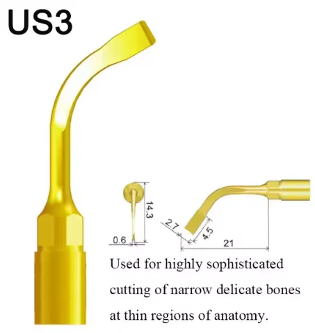 VV Dental Piezo Surgery Tips Bone Cutting Sinus lifting Implant Perio Scaling Tips For Mectron/Woodpecker Dentistry Tools 6 VV Dental Piezo Surgery Tips Bone Cutting Sinus lifting Implant Perio Scaling Tips For Mectron/Woodpecker Dentistry Tools - Image 6