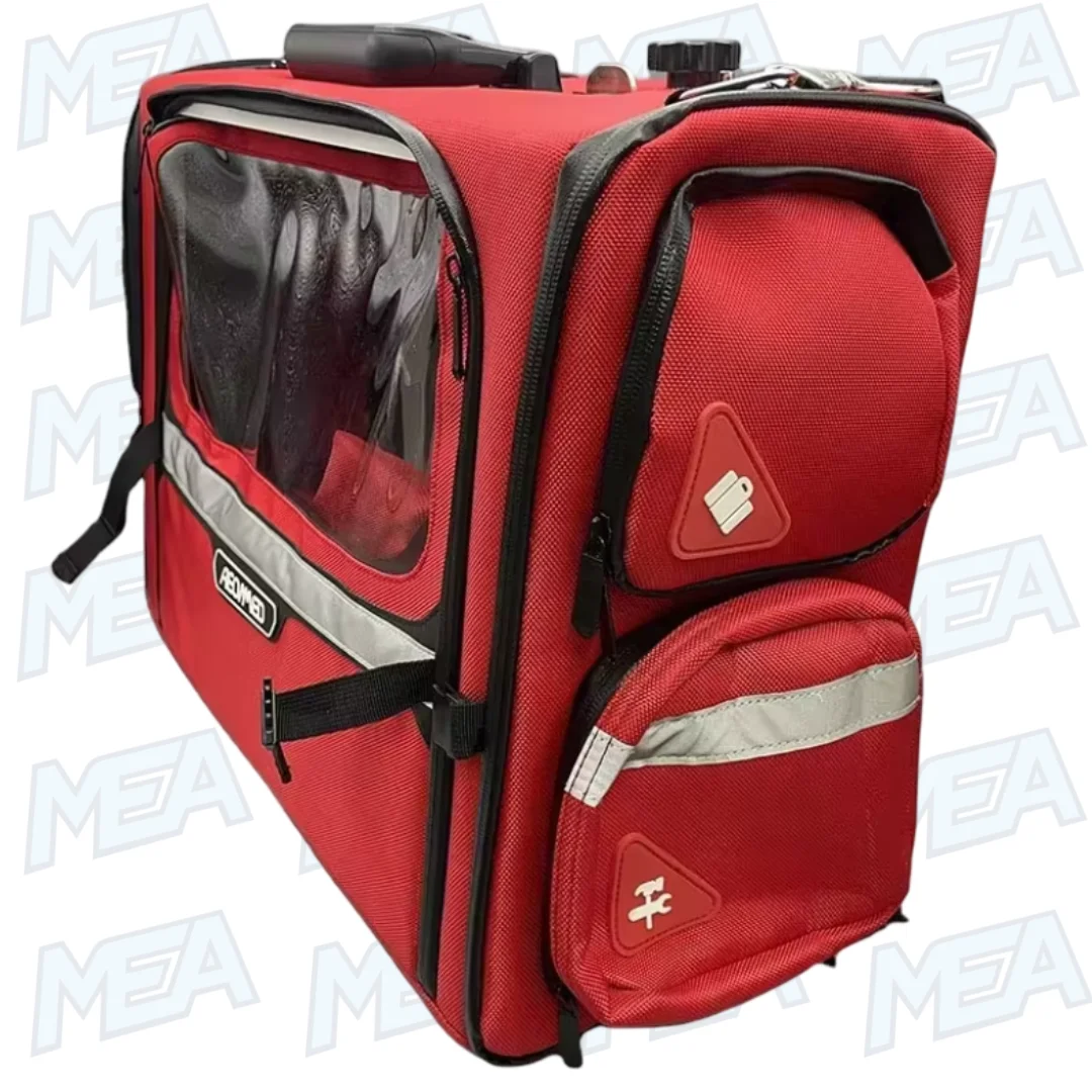 Aeonmend 510S Ventilator Portable Backpack Red, Brand New, Original Packaging 1 Aeonmed 510S ventilator portable backpack red brand new