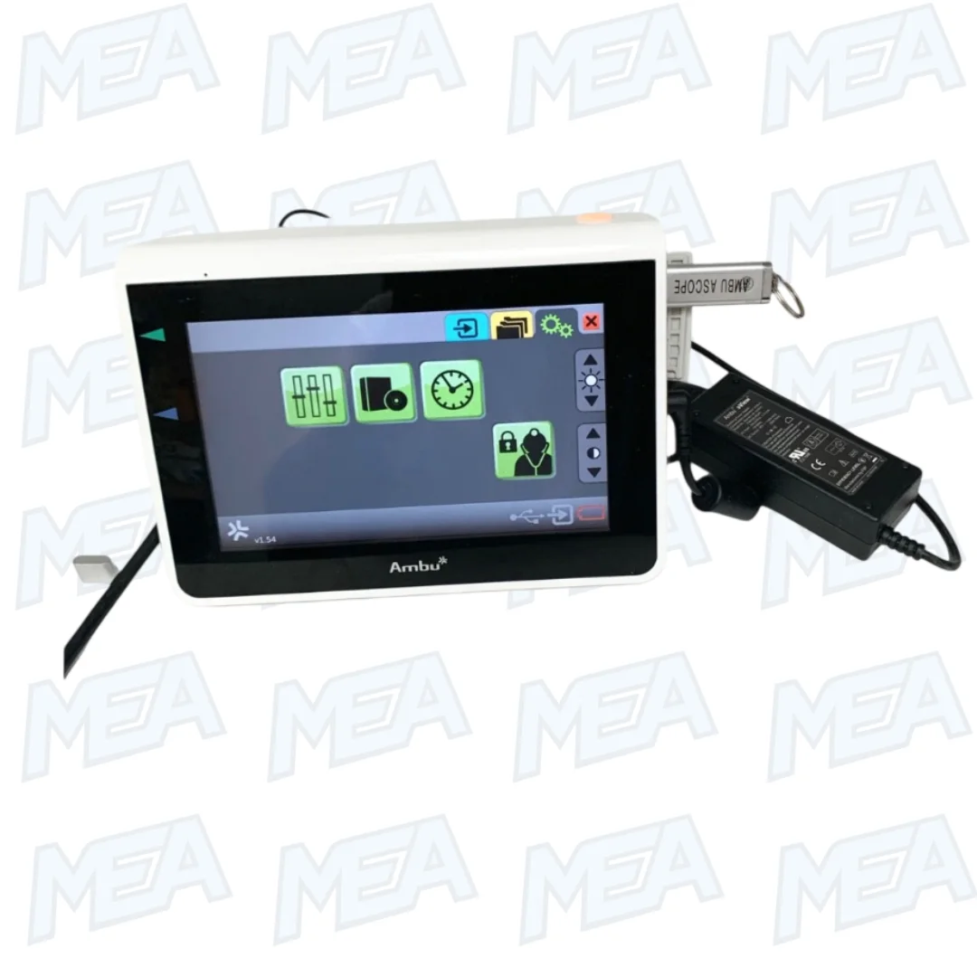 Ambu Aview Touchscreen Monitor 405001000 Endoscopy Endoscope Videoscope 1 Ambu aView 405001000 Touchscreen Endoscopy Monitor Front View – High-Resolution Portable Endoscope Display