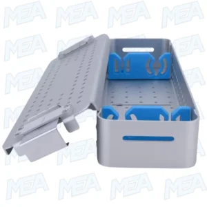 Autoclavable aluminum rigid endoscope sterilization case for ENT instruments