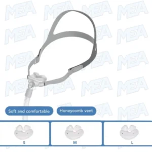 cpap nasal pillow mask with 22mm pipe and 45cm hose for sleep apnea therapy