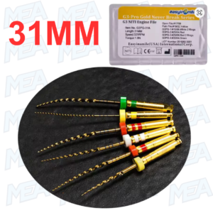 Dental X-ROOT Root Canal Bioceramic Sealer with EASYINSMILE 31mm Endo Rotary NiTi Gold Files