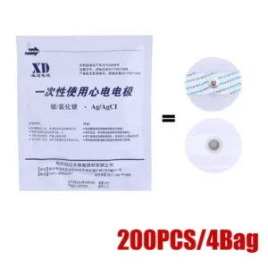 200PCS Disposable ECG Electrode Pads 52mm Non-Woven Snap-On Electrodes for EKG Monitoring