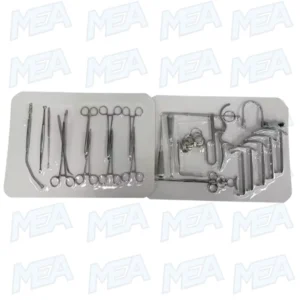 Stainless Steel ENT Instrument Tray for FESS, Tonsillectomy and Adenoidectomy Procedures
