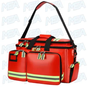 Red First Aid Rescue Kit Bag for Outdoor Travel and Emergency Use