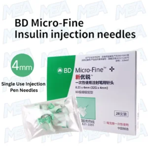insulin injector diabetes pen needles 4mm 32g low pain universal fit