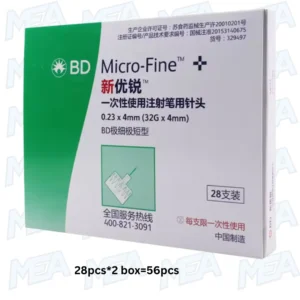 insulin injector diabetes pen needles 56 pcs pack