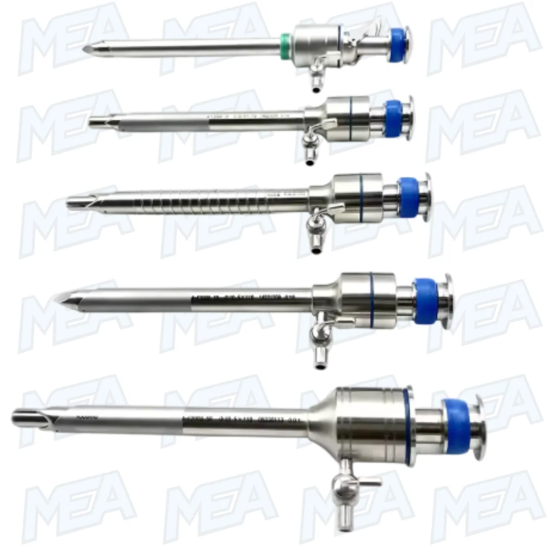 Medical Surgical 10mm 5mm Magnetic Endoscope Trocars With Safety & Screw Laparoscopic 1 Magnetic laparoscopic trocars 5mm and 10mm with safety screw and cross spring design for minimally invasive surgery