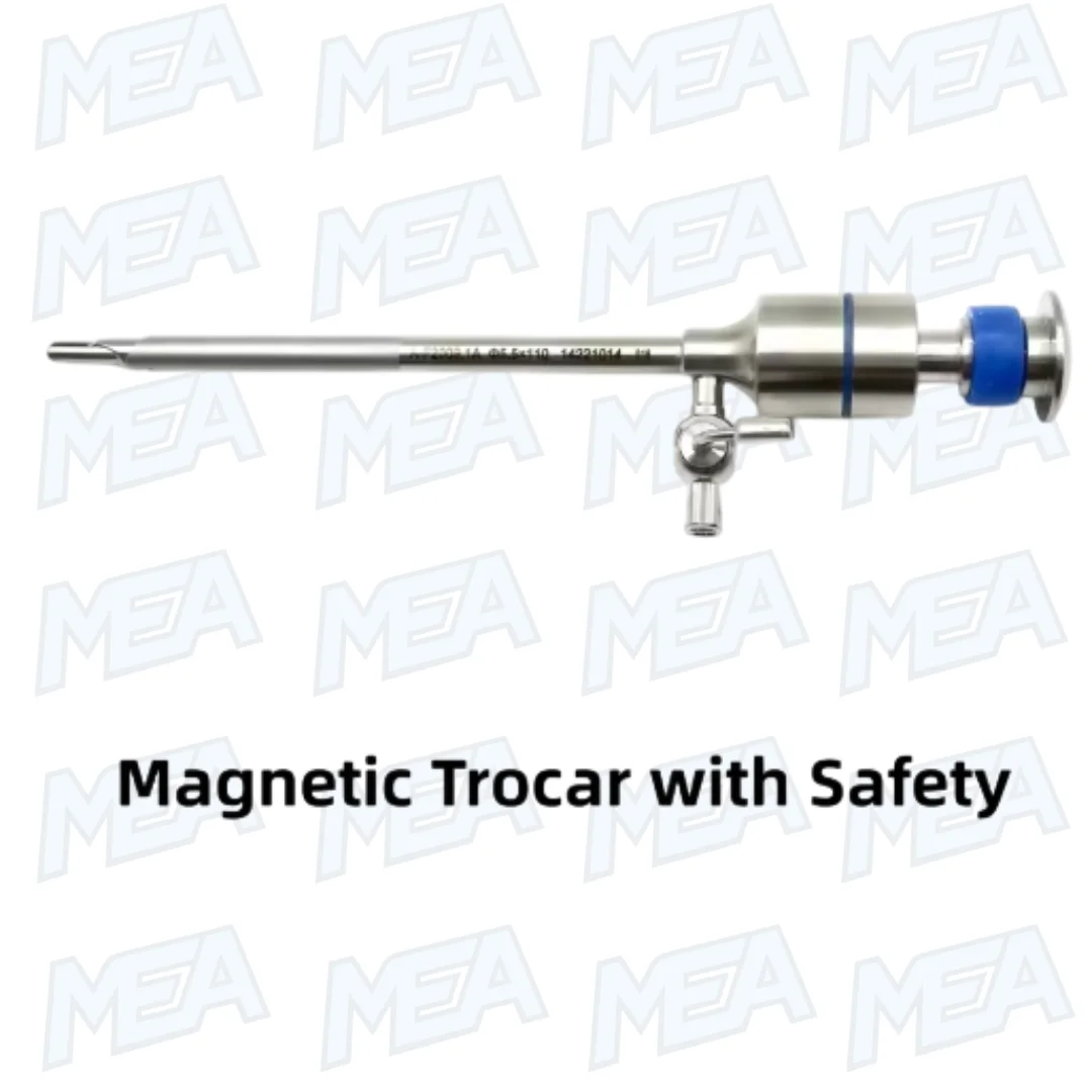 Medical Surgical 10mm 5mm Magnetic Endoscope Trocars With Safety & Screw Laparoscopic 5 Magnetic trocar with safety mechanism for laparoscopic surgery and secure endoscopic access