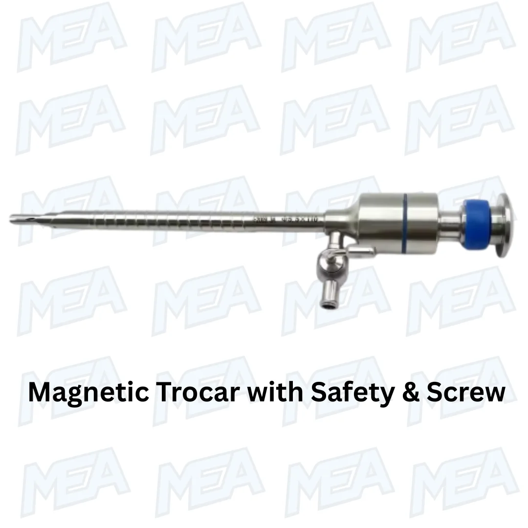 Medical Surgical 10mm 5mm Magnetic Endoscope Trocars With Safety & Screw Laparoscopic 6 Magnetic trocar with safety and screw fixation for laparoscopic surgery and secure endoscopic access
