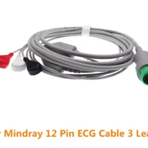 Mindray 3 Leads Snap AHA ECG Cable for BeneView T5 T6 T8 Patient Monitors