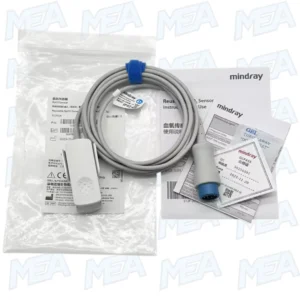 Mindray 512FLH SpO2 sensor 7-pin cable reusable adult pulse oximeter probe 115-012807-00