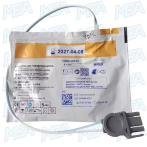 Mindray MR60 Adult Disposable Defibrillation Pads for C D S Series AED – Single-Use Adult AED Electrodes