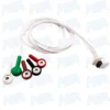 Mortara H3+ Holter RecorderTelemetry Leadwire 5 Lead Holter Ecg Cable 4 Mortara H3+ Holter Recorder 5 Lead ECG Cable Telemetry Leadwire 10-Pin Connector