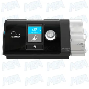 ResMed AirSense 10 AutoSet auto CPAP machine with integrated humidifier and display screen