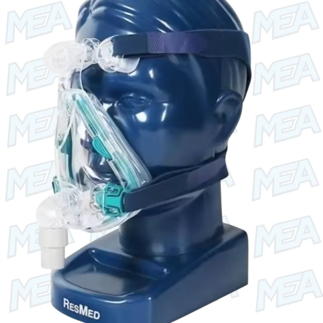 ResMed Mirage Quattro Full Face Nasal Mask Contains Frame, Silicone Pad, Headband, 2 Buckles 2 ResMed Mirage Quattro CPAP Mask for Sleep Apnea Therapy