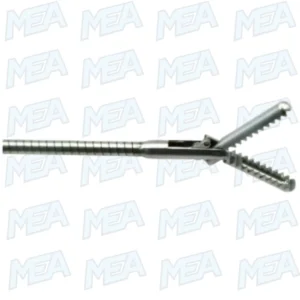 Veterinary toothed forceps for flexible endoscope procedures