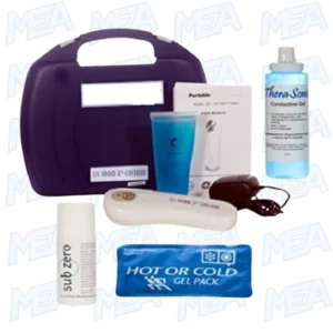 US 1000 Portable Ultrasound Therapy Bundle with 3oz Sub Zero Gel, 8oz Therasonic Gel, and 5x10 Cold Pack