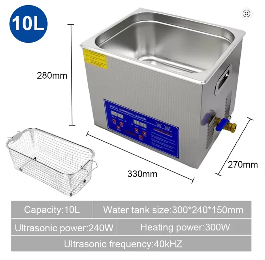 Ultrasonic Cleaner 2L 3L 6L 10L Ultrasound Bath For Glasses Jewelry Lens Board Cleaner Ultrasonic Washing Machine Dishwasher 5 Ultrasonic Cleaner 2L 3L 6L 10L Ultrasound Bath For Glasses Jewelry Lens Board Cleaner Ultrasonic Washing Machine Dishwasher - Image 5