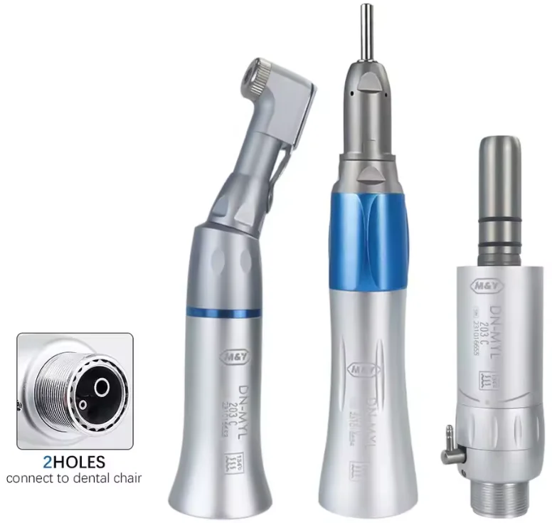 Dental EX-203C Low Speed Handpiece Kit Straight Contra Angle 2/4 Hole Air Turbine 1:1 Direct Drive External Channel Fit Pana MAX 2 Dental EX-203C Low Speed Handpiece Kit Straight Contra Angle 2/4 Hole Air Turbine 1:1 Direct Drive External Channel Fit Pana MAX - Image 2