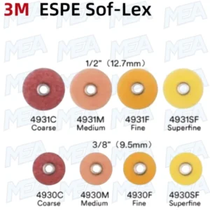3M Sof‑Lex ExtraThin Dental Polishing Discs 4931C Coarse Grit 30pcs Bag for Composite Contouring and Polishing