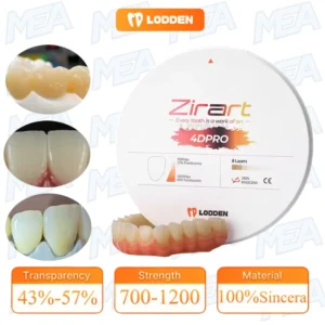 4D Pro Zirconia Block compatible with CAD CAM Dental Milling Machines