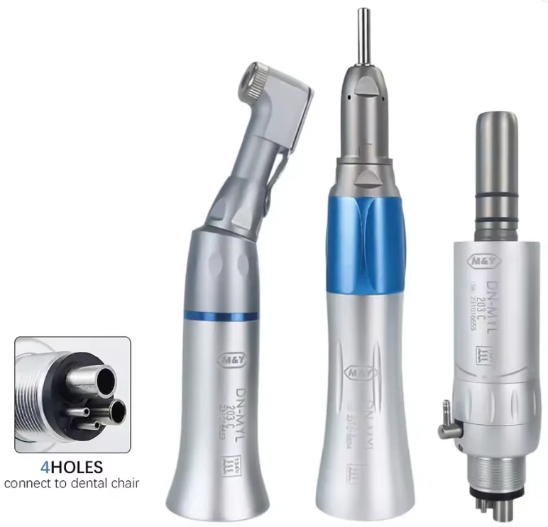 Dental EX-203C Low Speed Handpiece Kit Straight Contra Angle 2/4 Hole Air Turbine 1:1 Direct Drive External Channel Fit Pana MAX 5 Dental EX-203C Low Speed Handpiece Kit Straight Contra Angle 2/4 Hole Air Turbine 1:1 Direct Drive External Channel Fit Pana MAX - Image 5