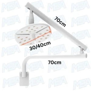 60W shadowless LED surgical and veterinary examination wall installation light