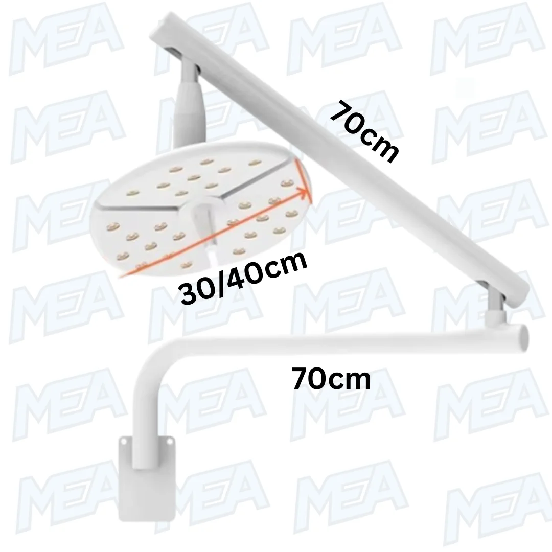 High brightness, Medical Surgery, Veterinary Examination, Shadowless LED Wall Installation Lamp, 36W, 60W Light, Touch Switch 2 60W shadowless LED surgical and veterinary examination wall installation light