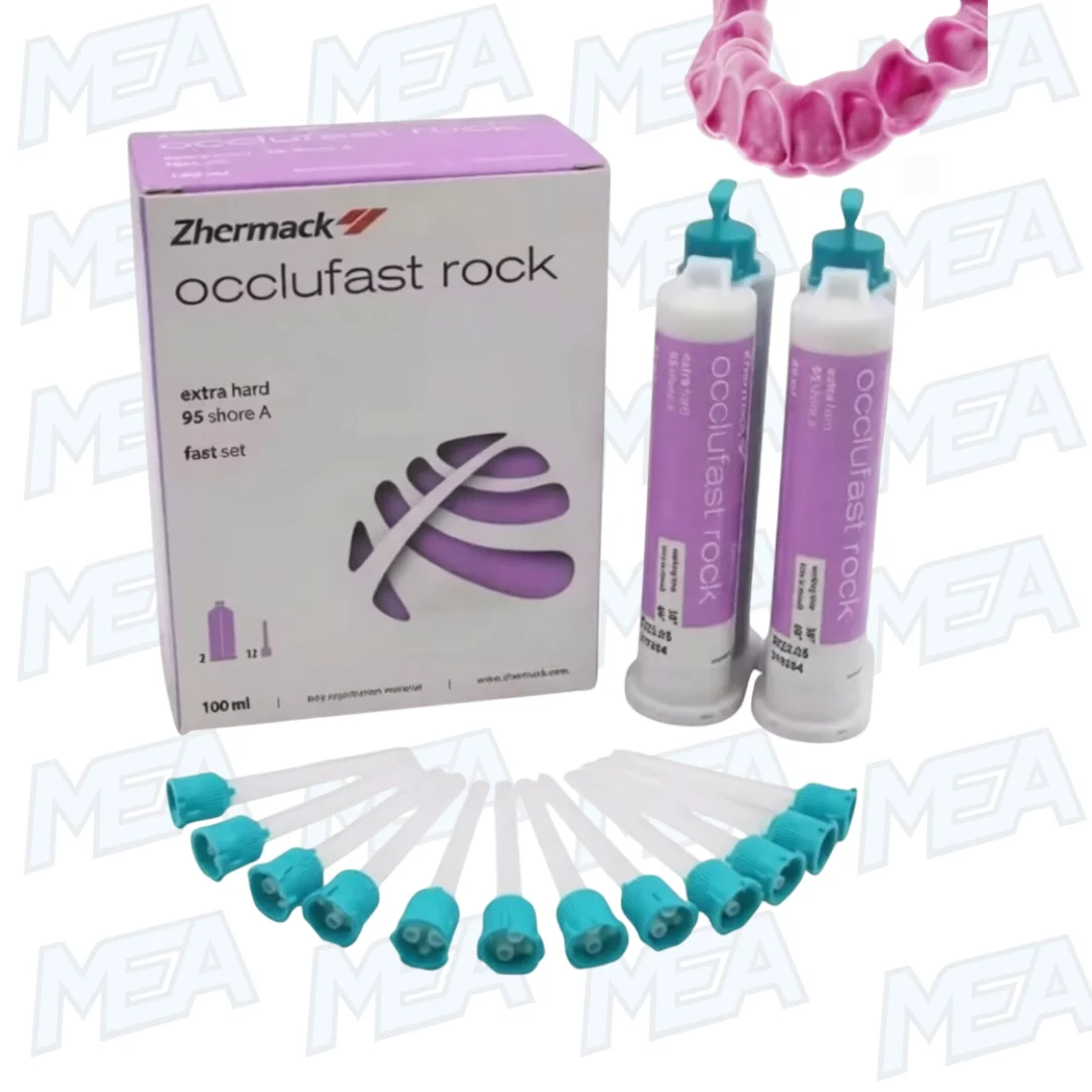 Dental Bite Registration Impression Material Mixing Tip Silicone Rubber Mixing Head Dentistry Silicone Occlusal Recording 1 Dental bite registration silicone impression material cartridge with disposable mixing tips for precise occlusal recording