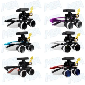 Dental loupes 2.5x 3.5x binocular magnifier with wireless 5W LED headlight for dental and medical procedures