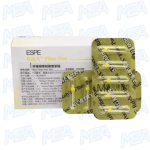 Dental RelyX fiber posts with drills for root canal restoration and orthodontic dental filling materials