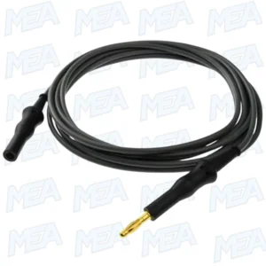 ESU-012A Reusable Monopolar ESU Cable 4mm Banana to 4mm Socket 3m Silicone Cable with Nylon Fiber Connector