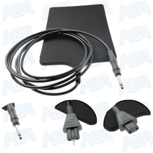 ESU-JB reusable silicone ESU grounding negative plate with 6.3mm connector for adult and child electrosurgical procedures