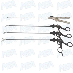 Home 51 Laparoscopic Training Instrument Set with Maryland Dissector, Grasping Forceps, Scissors, and Needle Holder for Surgical Simulation