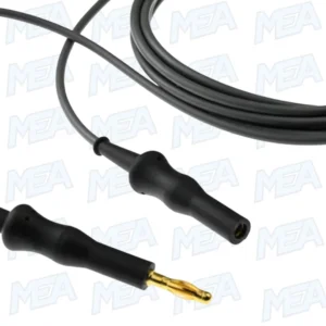 3m Monopolar Unipolar ESU Connecting Cable 4mm Banana to 4mm Banana Socket Reusable Silicone Cable