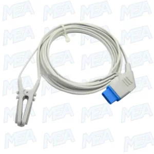 Nihon Kohden BSM2301 DB14 pin veterinary ear clip SpO2 sensor with 3m TPU cable