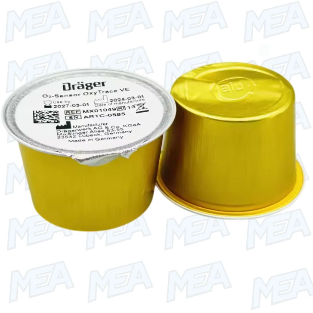 MX01049 O2 Sensor Oxytrace For Dräger Savina Savina300 NEW And Original 2 Original MX01049 O2 sensor replacement for Dräger Savina ventilator with SLI connector