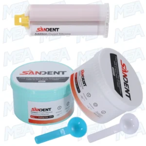 SANDENT Dental Putty VPS Impression Material Fast Set Soft Elastomeric PVS Silicone 2x400g Light and Heavy Body for Accurate Dental Impressions