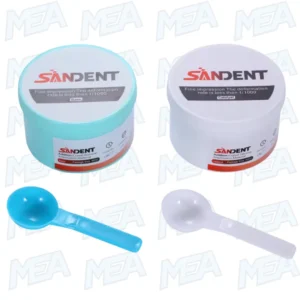 SANDENT Heavy Body Dental Putty VPS Impression Material 400g Base and 400g Catalyst Fast Set Elastomeric PVS Silicone for Dental Impressions