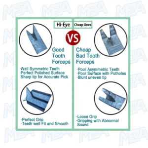 St. Martin Corneal Forceps toothed tip for ophthalmic surgery