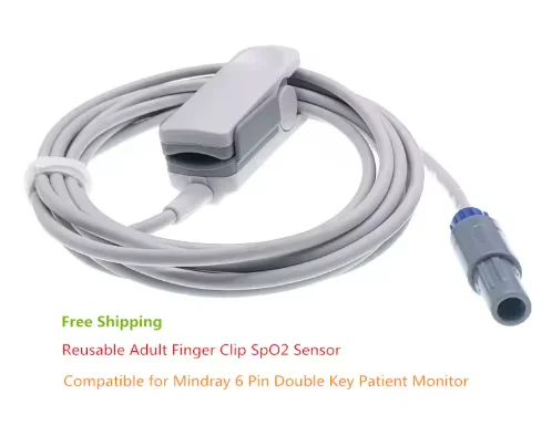 Mindray 6 Pole SpO2 Sensor PM7000 PM8000 PM9000 MEC 1000 Patient Monitor Heart Rate SAO2 Probe Newborns Adults 3 Mindray 6 Pole SpO2 Sensor PM7000 PM8000 PM9000 MEC 1000 Patient Monitor Heart Rate SAO2 Probe Newborns Adults - Image 3