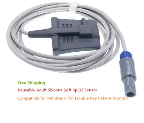 Mindray 6 Pole SpO2 Sensor PM7000 PM8000 PM9000 MEC 1000 Patient Monitor Heart Rate SAO2 Probe Newborns Adults 4 Mindray 6 Pole SpO2 Sensor PM7000 PM8000 PM9000 MEC 1000 Patient Monitor Heart Rate SAO2 Probe Newborns Adults - Image 4