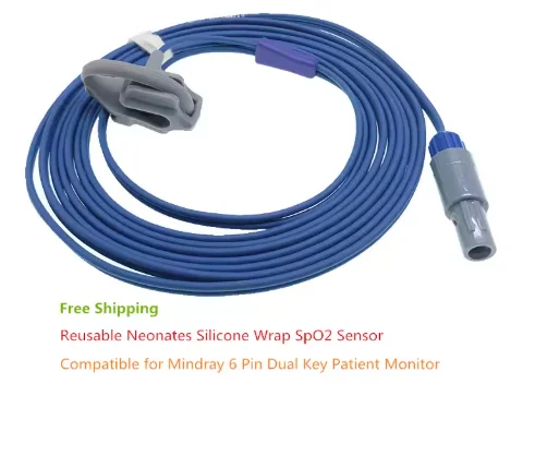 Mindray 6 Pole SpO2 Sensor PM7000 PM8000 PM9000 MEC 1000 Patient Monitor Heart Rate SAO2 Probe Newborns Adults 7 Mindray 6 Pole SpO2 Sensor PM7000 PM8000 PM9000 MEC 1000 Patient Monitor Heart Rate SAO2 Probe Newborns Adults - Image 7