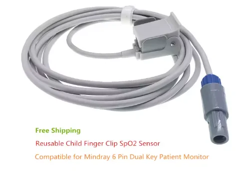 Mindray 6 Pole SpO2 Sensor PM7000 PM8000 PM9000 MEC 1000 Patient Monitor Heart Rate SAO2 Probe Newborns Adults 5 Mindray 6 Pole SpO2 Sensor PM7000 PM8000 PM9000 MEC 1000 Patient Monitor Heart Rate SAO2 Probe Newborns Adults - Image 5